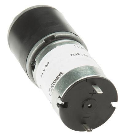 82862206 Crouzet Brushed Geared DC Geared Motor, 3 W, 24 V dc, 50 Ncm, 1.5 rpm, 5mm Shaft Diameter