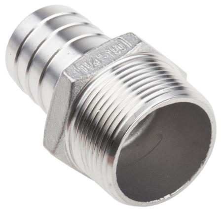 499-3782 RS Pro Stainless Steel Hexagon Hose Nipple 1-1/4in R(T) Male / Male 2.76in