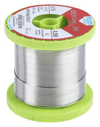 18.840.72037 Felder Lottechnik Wire, 0.75mm Lead Free Solder, 217°C Melting Point