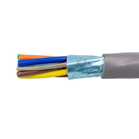 1299/10C SL001 Alpha Wire Alpha Essentials Communication & Control Control Cable, 10 Cores 22 AWG, Screened, 305 m, Grey Polyvinyl