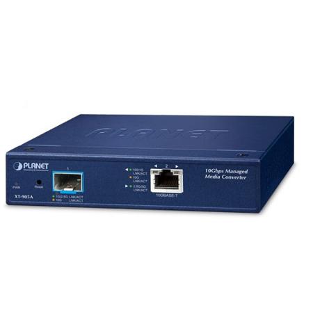 XT-905A Planet RJ45 Ethernet Media Converter, Copper, 40000Mbit/s, Half/Full Duplex 100km