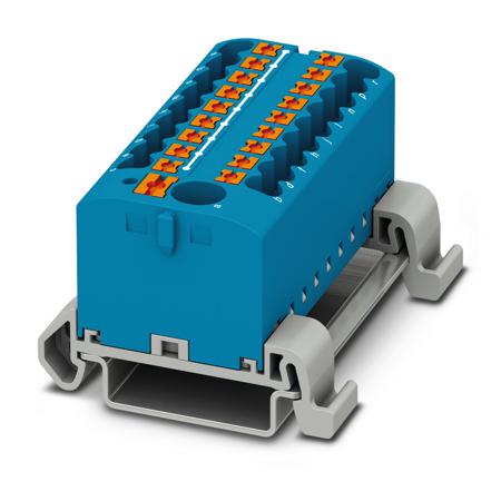 3273244 Phoenix Contact Distribution Block, 19 Way, 4mm², 24A, 690 V, Blue