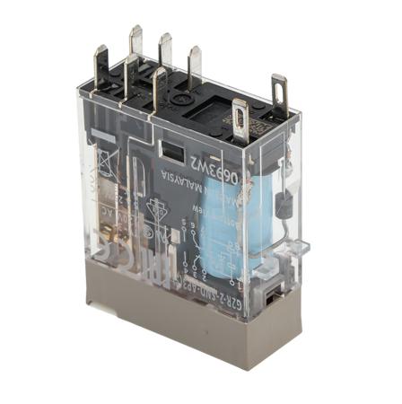 G2R-2-SND-AP3-24VDC--S- Omron, 24V dc Coil Non-Latching Relay DPDT, 5A Switching Current Plug In, G2R-2-SND-AP3 24VDC (S)
