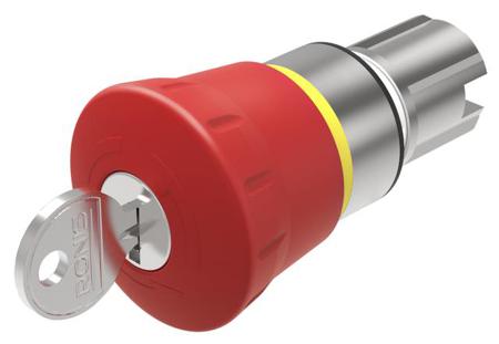 45-2C35.2920.110 EAO 45 Series, Key Release, Emergency Stop Push Button Head