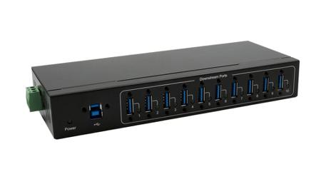 EX-11220HMVS Exsys 10 Port USB 3.2 USB A  Hub, 200.00 x 78.00 x 30.70mm