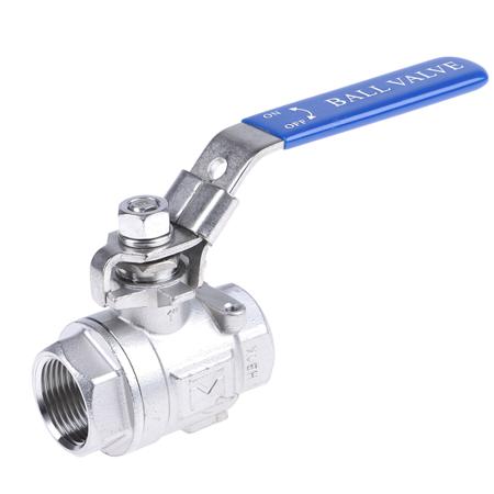 764-4262 RS PRO Stainless Steel Full Bore, 2 Way, Ball Valve, Threaded, BSPP 1in