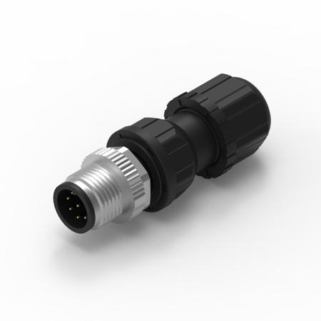 643712100008 Industrial Circular Connectors, 8 Contacts, Cable Mount, M12 Connector, Plug, Male, IP68, WR-CIRC Series