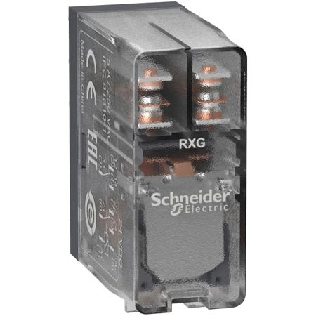 RXG25BD Schneider Electric Plug In Power Relay, 24V dc Coil, 5A Switching Current, DPDT