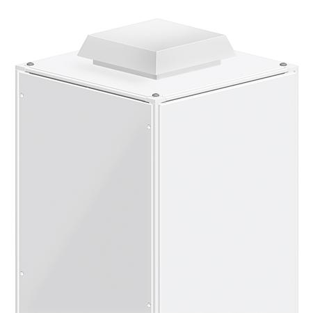 NSYCAC228RMB Schneider Electric White Steel Vent Grille, 340 x 340 x 90mm