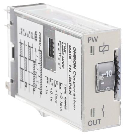 H3RN-21-12VDC Omron H3RN Series Plug In Timer Relay, 12V dc, 2-Contact, 0.1 min → 10h