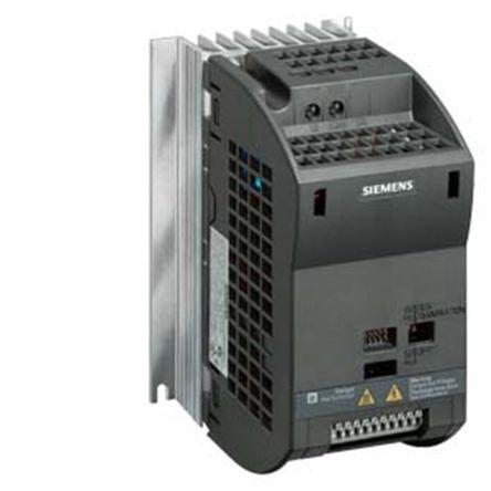 6SL3211-0AB12-5BB1 Siemens SINAMICS G110 Inverter Drive 0.25 kW with EMC Filter, 1, 3-Phase In, 230 V ac, 4.5 A, 0 → 650Hz Out