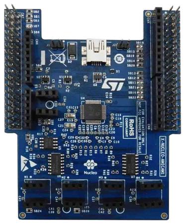 X-NUCLEO-AMICAM1 STMicroelectronics Analogue MEMS microphone expansion board Expansion Board for STM32 Nucleo, MP23ABS1 STM32 Nucleo