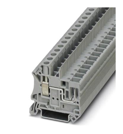 3060539 Phoenix Contact  UT 6/1P Series Grey, Single-Level, Screw Termination