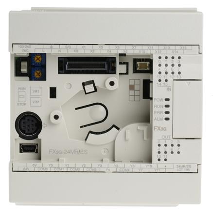 FX3G-24MR-ES Mitsubishi Electric FX3G Series Logic Module, 100 → 240 V ac Supply, Relay Output, 14-Input, Sink, Source Input