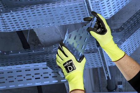 3469400---11 Mapa KRYTECH 694 Yellow Nitrile Assembly, Automotive Industry, Construction, Emergency Services Work Gloves, Size 11