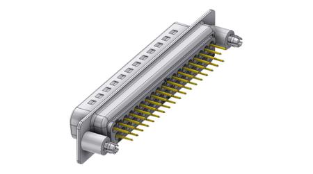 DTS37PY-2M86UN Deltron DTS 37 Way Horizontal D-sub Connector Plug, 2.77mm Pitch