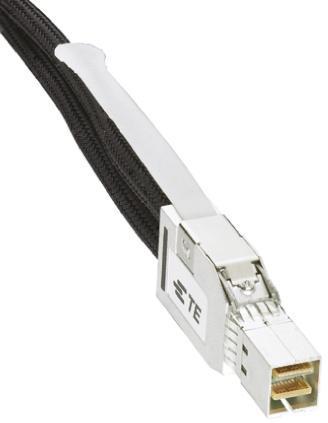 2202502-2 Serial Cable Assembly 1m 8, Ways Male to Male, Mini-SAS to Mini-SAS