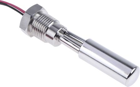 TSSF212Y100/RS Sensata Cynergy3 TSSF212 Series Horizontal Stainless Steel 304 (Stem), Stainless Steel 316 (Float) Float Switch, Float,