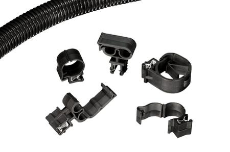 151-00161 EC27-PA66HIRHS-BK HellermannTyton Black Nylon Clip, 22mm Max. Bundle