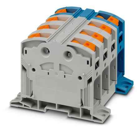1054736 Phoenix Contact  PTPOWER 185 Series Blue, Grey, 185mm², Push In Termination