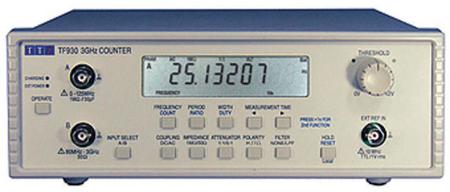 TF930 Aim-TTi  Frequency Counter, 0.001 Hz Min, 3GHz Max, 10 Digit Resolution - With UKAS Calibration