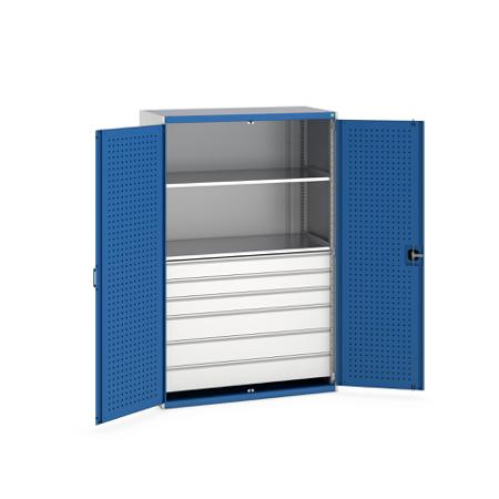 40022141-11V Bott 2 Door Steel Floor Standing Cupboard, 1300 x 650 x 2000mm