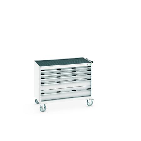 40402130-16V Bott, 5 Drawer Sheet Steel Floor Standing Storage Cabinet, 1050 X 650 X 885mm