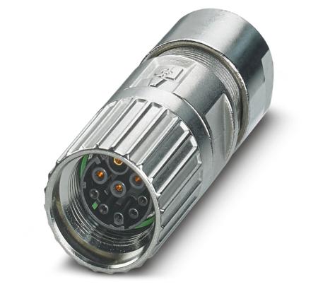 1629019 Phoenix Contact Cable Mount Industrial Circular Connectors, 9 Contacts, 17 mm Connector, Socket
