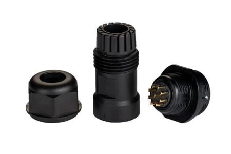 144-4163 RS Pro, 9 Pole Cable Mount Circular Connector Socket, Male Contacts, IP68