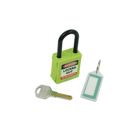 LOK264 Spectrum Industrial Padlock Weatherproof Nylon Padlock, 6mm Shackle, 42mm Body