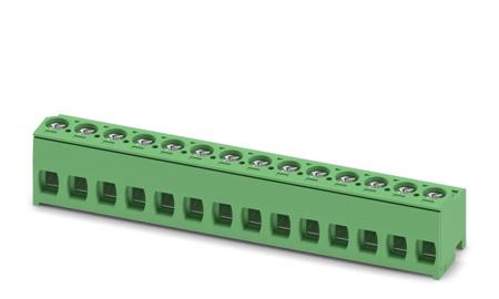 1755703 Phoenix Contact, 5mm Pitch, PT 1.5/14-PH-5.0, 14 Way, Pluggable Terminal Block, Plug, Screw Termination,
