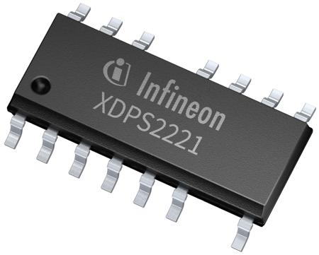 XDPS2221XUMA1 Infineon  DC-DC, PWM Controller 3-Channel 14-Pin, PG-DSO-14