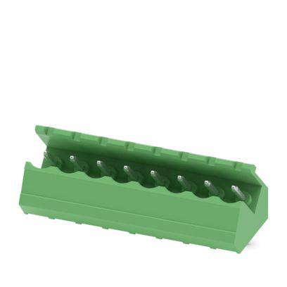 1769298 Phoenix Contact SMSTB Series Angled Wave Soldering Mount PCB Header, 8 Contact(s), 5 mm Pitch, 1 Row, Shrouded