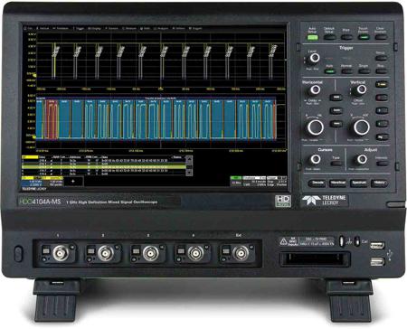 HDO4104A-MS Teledyne LeCroy  HDO4000A Series, 1GHz Bench Oscilloscope, 4 Analogue Channels, 16 Digital Channels - RS