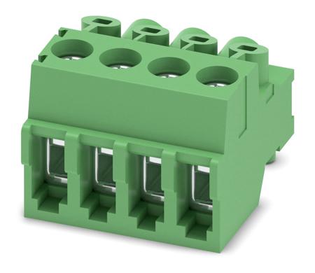1984183 Phoenix Contact, 3.5mm Pitch, PT 1.5/ 4-PVH-3.5-A, 4 Way, Pluggable Terminal Block, Plug, Screw Termination,