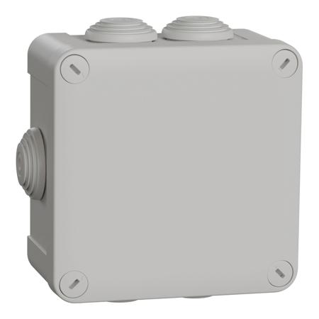 ENN05265 Schneider Electric Mureva Box Series Polypropylene Junction Box, IP55, 7 Terminals, 105 x 105 x 55mm