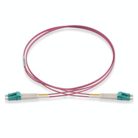 ACTFP2L1M45M30 Schneider Electric LC to LC Multi Mode OM4 Fibre Optic Cable, 600μm, Magenta, 3m