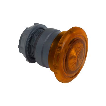 ZB5AW753 Schneider Electric Harmony XB5 Series Orange Illuminated Latching Push Button Head, 22mm Cutout, IP66, IP69