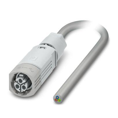 1526869 Phoenix Contact Straight Female 3 way Push-Pull Power to Straight Free Ends Cable, 5m