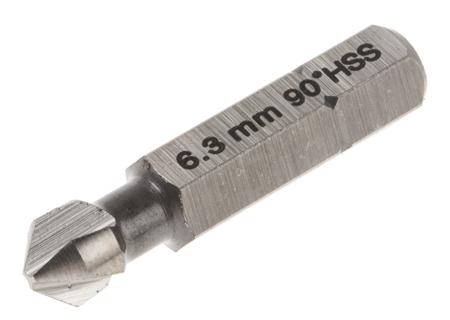 423-876 RS PRO HSS Drill Bit, 6.3mm Head, 3 Flute(s), 90°, 1 Piece(s)