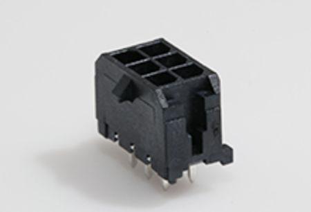 430450628 Molex Micro-Fit 3.0 Series Vertical Through Hole PCB Header, 6 Contact(s), 3 mm Pitch, 2 Row, Shrouded