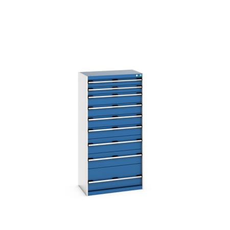 40012110-11V Bott 9 Cabinet, Steel, 1600mm x 525mm x 800mm, Blue
