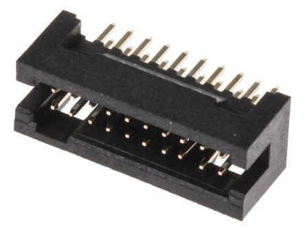 121-6531 RS Pro, 1.27mm Pitch, 20 Way, 2 Row, Straight PCB Header, Through Hole
