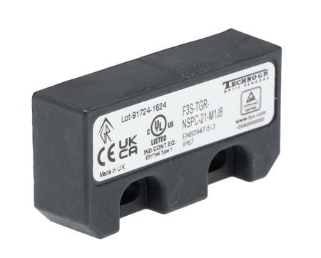F3S-TGR-NSPC-21-M1J8 Omron - F3S-TGR-N Non-Contact Door Switch F3S-TGR-N Magnetic Safety Non Contact Switch, 24 V, 2NC+1NO, Plastic, M12