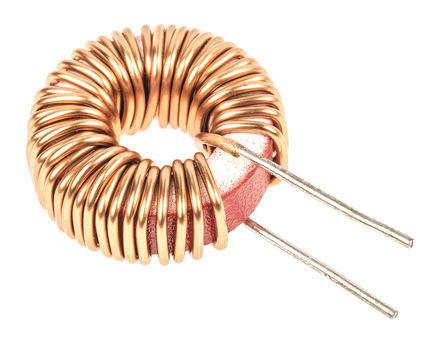 7447070 Wurth 100 μH ±20% Composite Iron Powder Toroidal Inductor, 6A Idc, 35mΩ Rdc WE-FI