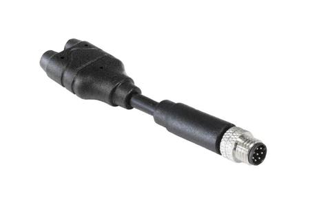 PXPPVC08FIM08AYT010PVC Bulgin Male Pole M8 Plug to 8 Pole M8 Plug Adapter