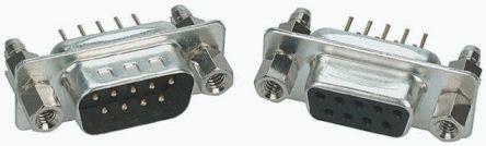 1-1634220-2 TE Connectivity AMPLIMITE HD-20 Series, 25 Way Through Hole PCB D-sub Connector Plug, 2.77mm Pitch