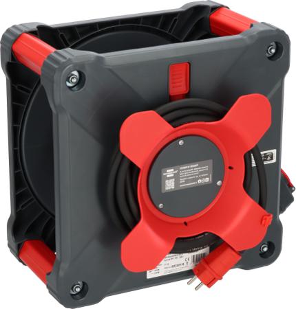 9212301110 brennenstuhl 25m 8 Socket Type E - French Cable Reel Semi-enclosed Reel, 230 V, IP44