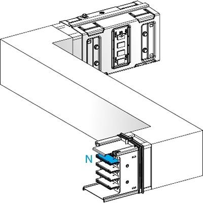 KSA630DZCG41A Schneider Electric Cross Elbow Busbar Trunking, 290 → 800mm, 630A, Canalis Series
