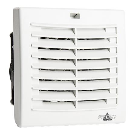 01880.2-00 STEGO FPI/FPO 018 Series Filter Fan, 24 V dc, DC Operation, 17m³/h Filtered, 31m³/h Unimpeded, IP54, 120 x 120mm